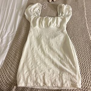 WHITE MINI DRESS